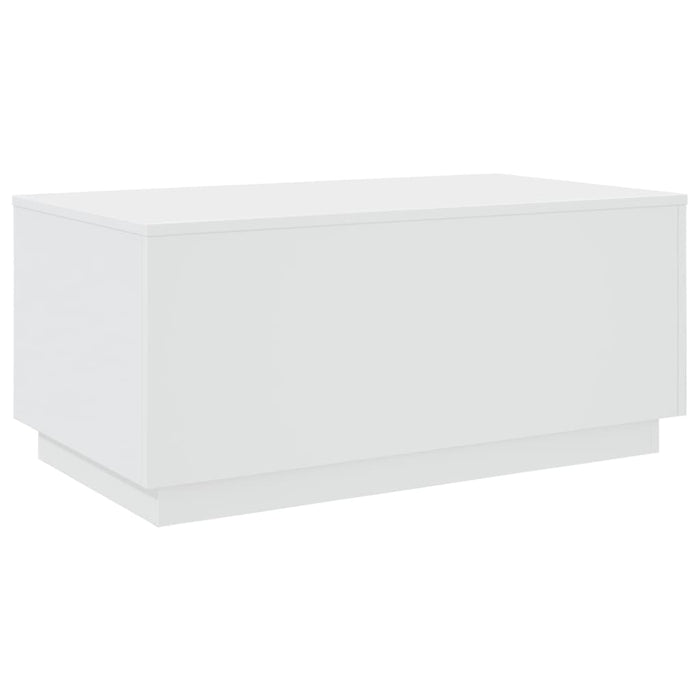 Măsuță de cafea cu lumini LED, alb, 90x50x40 cm - WALTI WALTI