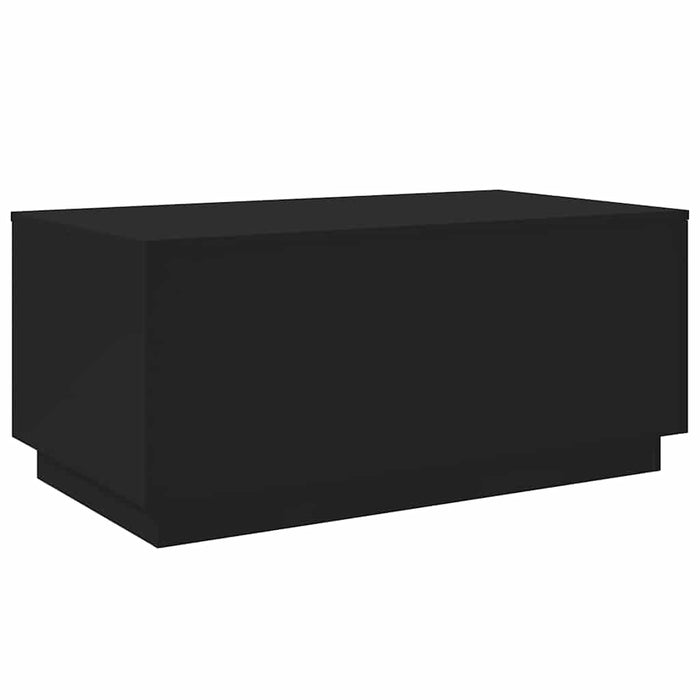 Măsuță de cafea cu lumini LED, negru, 90x50x40 cm - WALTI WALTI