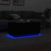 Măsuță de cafea cu lumini LED, negru, 90x50x40 cm - WALTI WALTI
