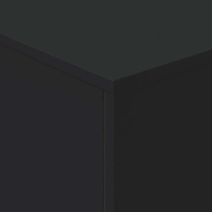 Măsuță de cafea cu lumini LED, negru, 90x50x40 cm - WALTI WALTI