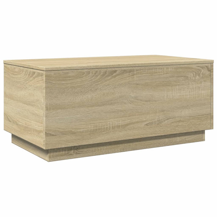 Măsuță de cafea cu lumini LED, stejar sonoma, 90x50x40 cm - WALTI WALTI
