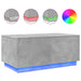 Măsuță de cafea cu lumini LED, gri beton, 90x50x40 cm - WALTI WALTI