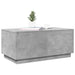 Măsuță de cafea cu lumini LED, gri beton, 90x50x40 cm - WALTI WALTI