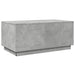 Măsuță de cafea cu lumini LED, gri beton, 90x50x40 cm - WALTI WALTI
