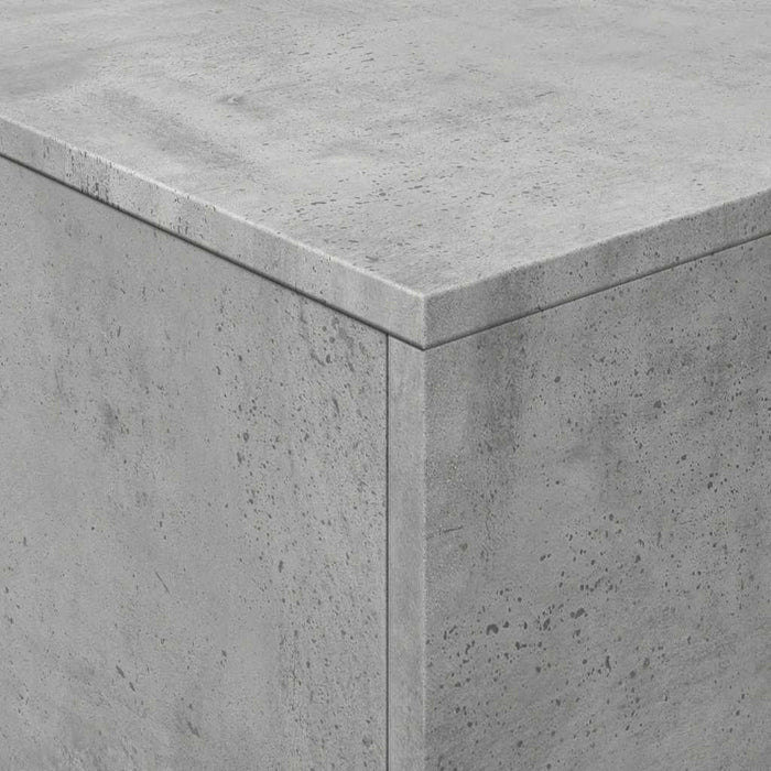 Măsuță de cafea cu lumini LED, gri beton, 90x50x40 cm - WALTI WALTI