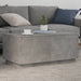 Măsuță de cafea cu lumini LED, gri beton, 90x50x40 cm - WALTI WALTI