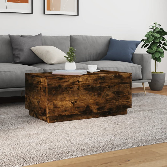 Măsuță de cafea cu lumini LED, stejar sonoma, 90x50x40 cm - WALTI WALTI