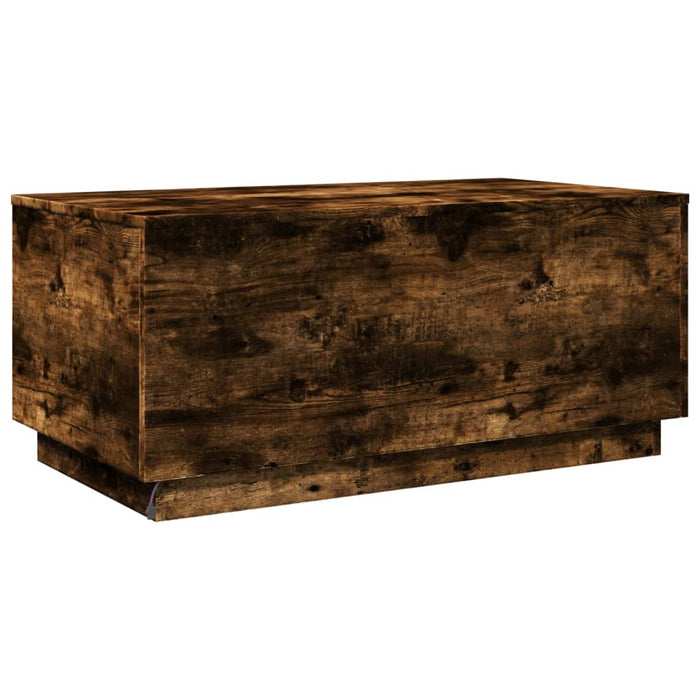 Măsuță de cafea cu lumini LED, stejar sonoma, 90x50x40 cm - WALTI WALTI
