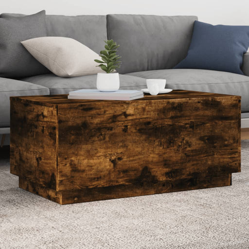 Măsuță de cafea cu lumini LED, stejar sonoma, 90x50x40 cm - WALTI WALTI