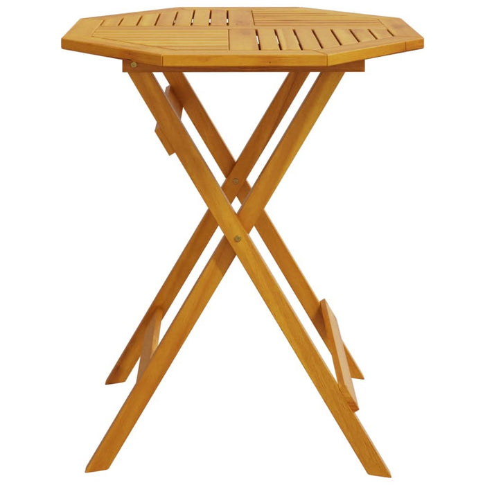 Masă de grădină pliabilă, Ø60x75 cm, lemn masiv acacia - WALTI WALTI