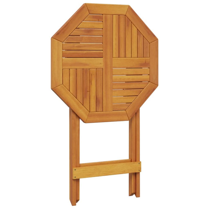 Masă de grădină pliabilă, Ø60x75 cm, lemn masiv acacia - WALTI WALTI