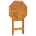 Masă de grădină pliabilă, Ø60x75 cm, lemn masiv acacia - WALTI WALTI