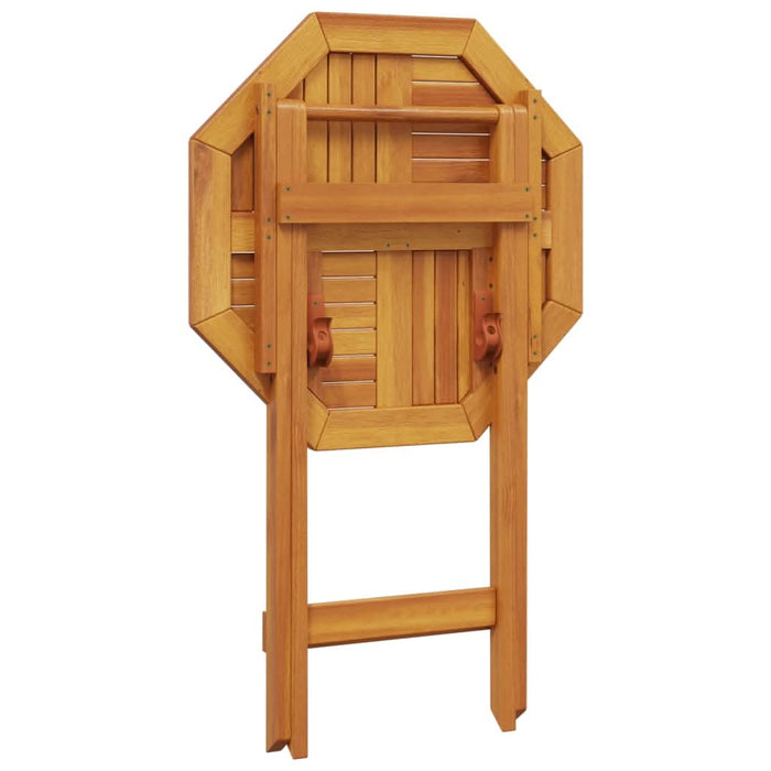 Masă de grădină pliabilă, Ø60x75 cm, lemn masiv acacia - WALTI WALTI