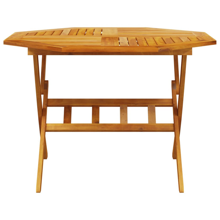 Masă de grădină pliabilă, Ø110x75 cm, lemn masiv acacia - WALTI WALTI