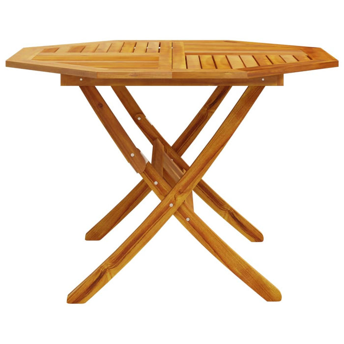 Masă de grădină pliabilă, Ø110x75 cm, lemn masiv acacia - WALTI WALTI