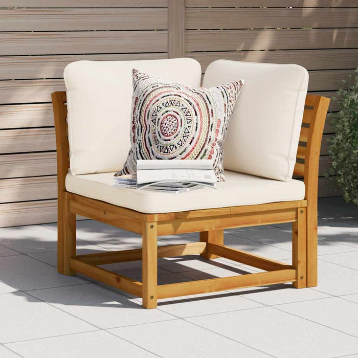 Canapea de colț cu pernă de grădină, 73x73x65 cm, lemn acacia - WALTI WALTI