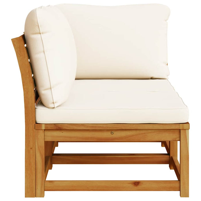 Set mobilier de grădină cu perne, 2 piese, lemn masiv de acacia WALTI