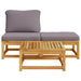 Set mobilier de grădină cu perne, 3 piese, lemn masiv acacia - WALTI WALTI