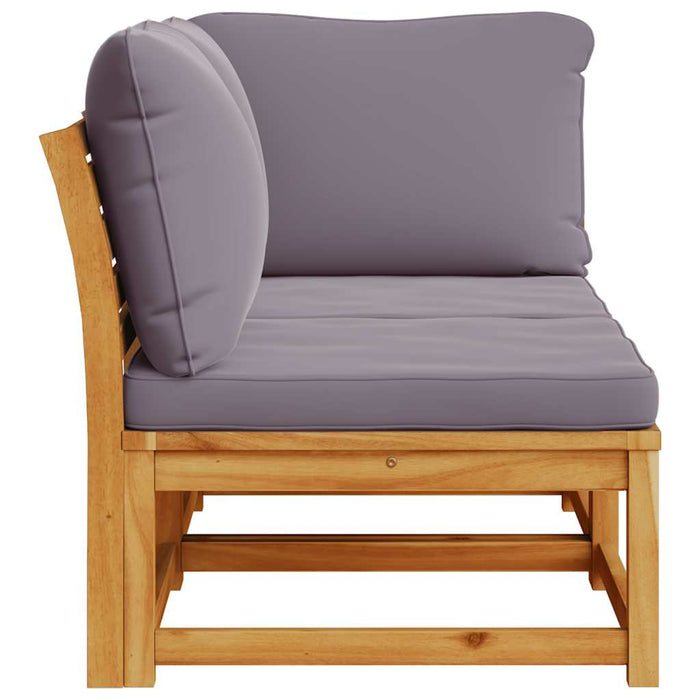 Set mobilier de grădină cu perne, 2 piese, lemn masiv de acacia WALTI