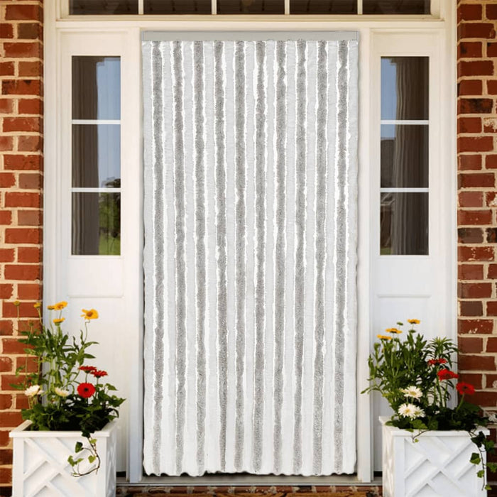 Perdea pentru insecte, gri deschis și alb, 90x200 cm, chenille - WALTI WALTI