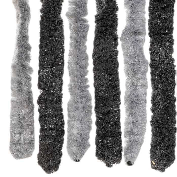Perdea pentru insecte, gri și negru, 90x220 cm, chenille - WALTI WALTI