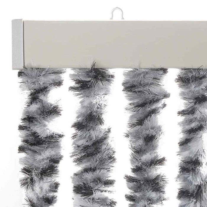 Perdele pentru insecte, gri și alb-negru, 90x200 cm, chenille - WALTI WALTI