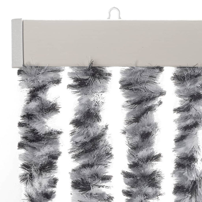 Perdele pentru insecte, gri și alb-negru, 90x200 cm, chenille - WALTI WALTI