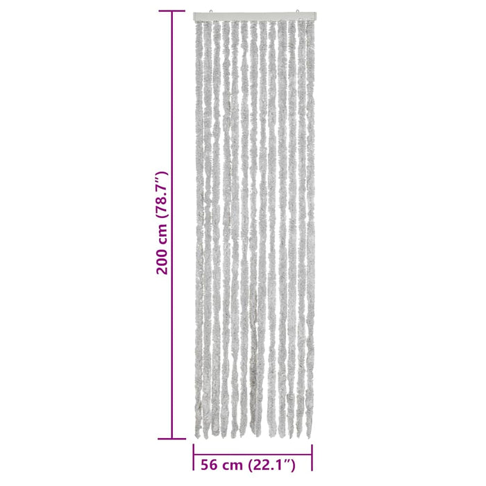 Perdea pentru insecte, gri, 56x200 cm, chenille - WALTI WALTI