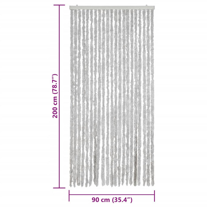 Perdea pentru insecte, gri, 90x200 cm, chenille - WALTI WALTI
