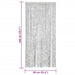 Perdea pentru insecte, gri, 90x200 cm, chenille - WALTI WALTI