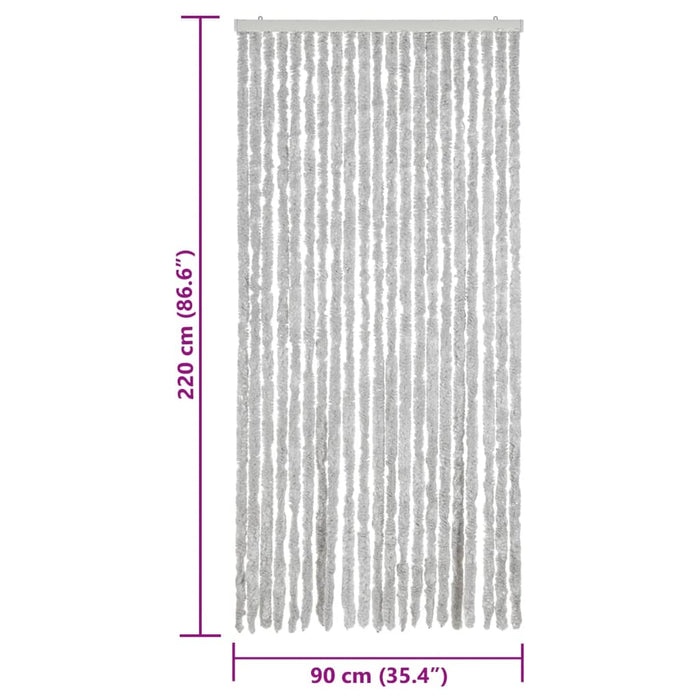 Perdea pentru insecte, gri, 90x220 cm, chenille - WALTI WALTI