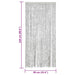 Perdea pentru insecte, gri, 90x220 cm, chenille - WALTI WALTI