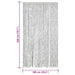 Perdea pentru insecte, gri, 100x200 cm, chenille - WALTI WALTI