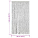 Perdea pentru insecte, gri, 100x230 cm, chenille - WALTI WALTI