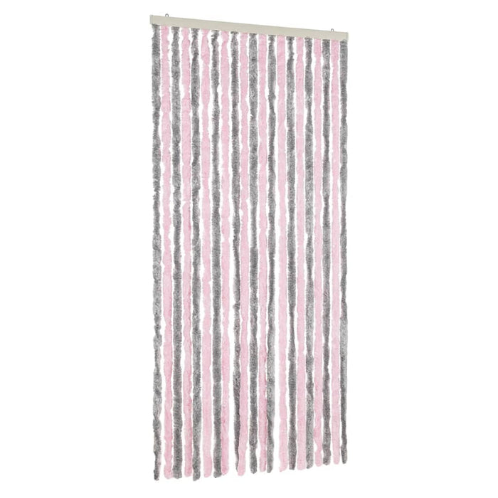 Perdea pentru insecte, gri argintiu și roz, 90x200 cm, chenille - WALTI WALTI