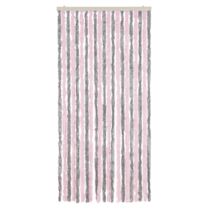 Perdea pentru insecte, gri argintiu și roz, 90x200 cm, chenille - WALTI WALTI
