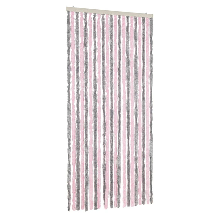 Perdea pentru insecte, gri argintiu și roz, 90x220 cm, chenille - WALTI WALTI