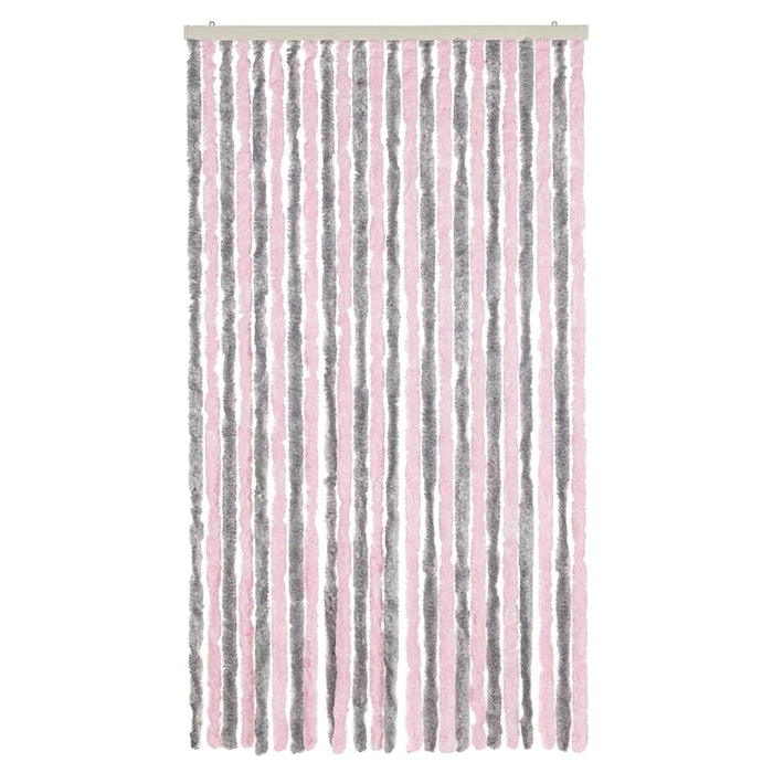 Perdea pentru insecte, gri argintiu și roz, 100x200cm, chenille - WALTI WALTI