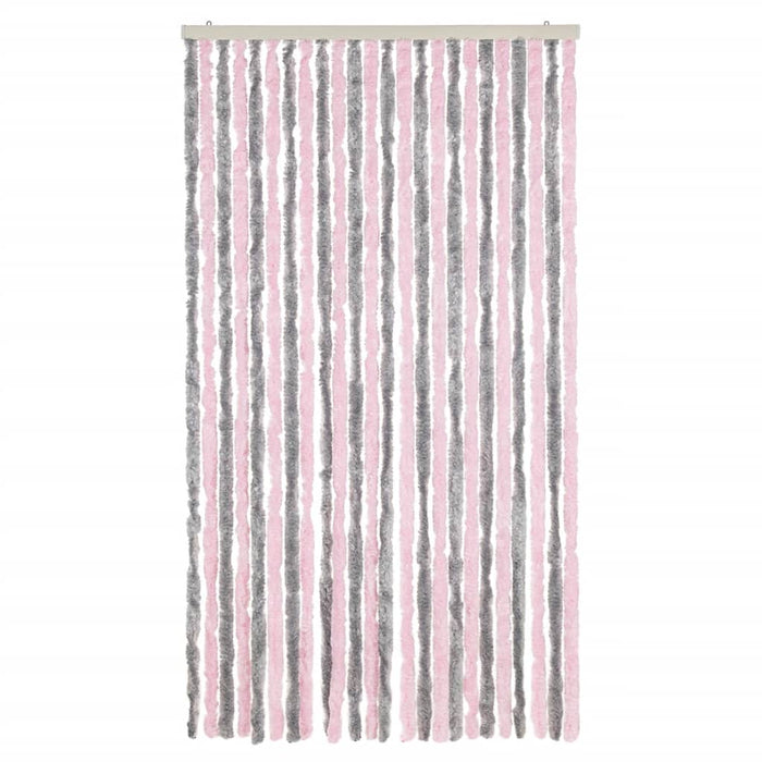 Perdea pentru insecte, gri argintiu și roz, 100x230cm, chenille - WALTI WALTI