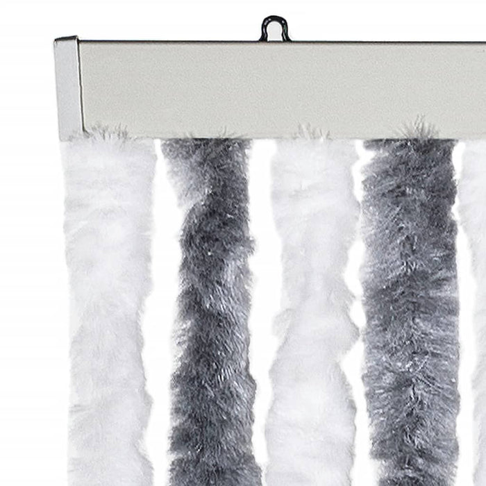 Perdea pentru insecte, gri și alb, 100x200 cm, chenille - WALTI WALTI