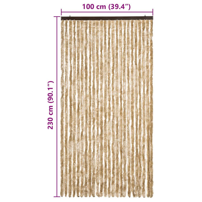Perdea pentru insecte, bej, 100x230 cm, chenille - WALTI WALTI