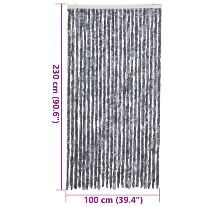 Perdea pentru insecte, argintiu, 100x230 cm, chenille - WALTI WALTI