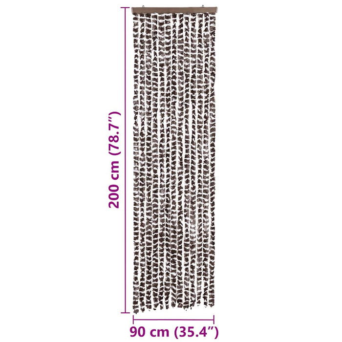 Perdea pentru insecte, bej și maro, 56x200 cm, chenille - WALTI WALTI
