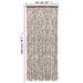 Perdea pentru insecte, gri taupe și alb, 56x200 cm, chenille - WALTI WALTI