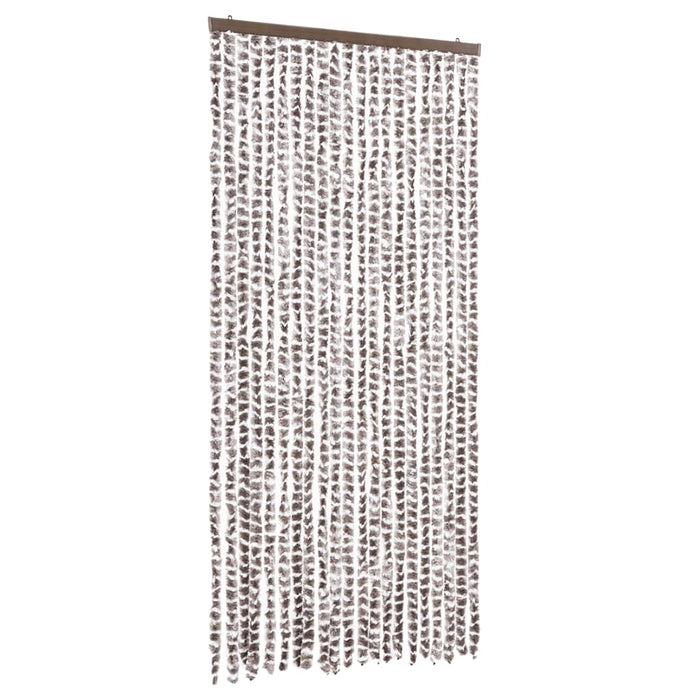 Perdea pentru insecte, gri taupe și alb, 90x200 cm, chenille - WALTI WALTI
