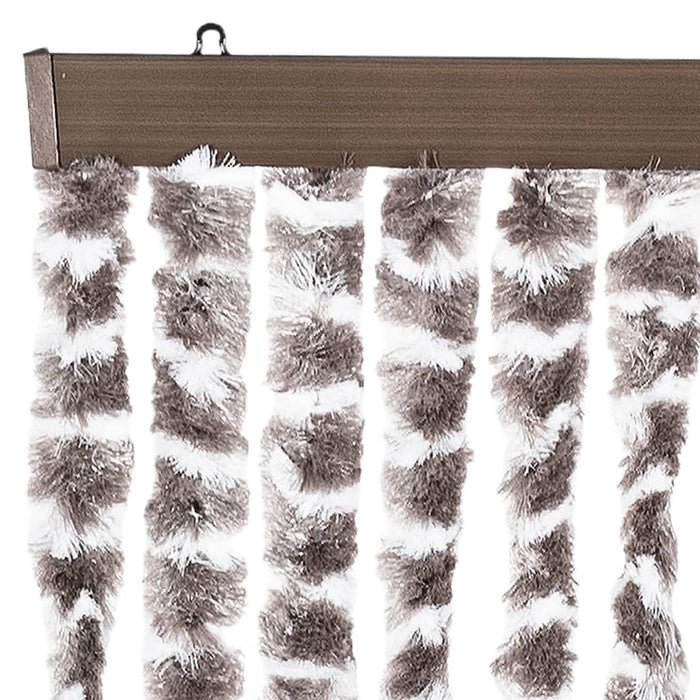 Perdea pentru insecte, gri taupe și alb, 100x230 cm, chenille - WALTI WALTI