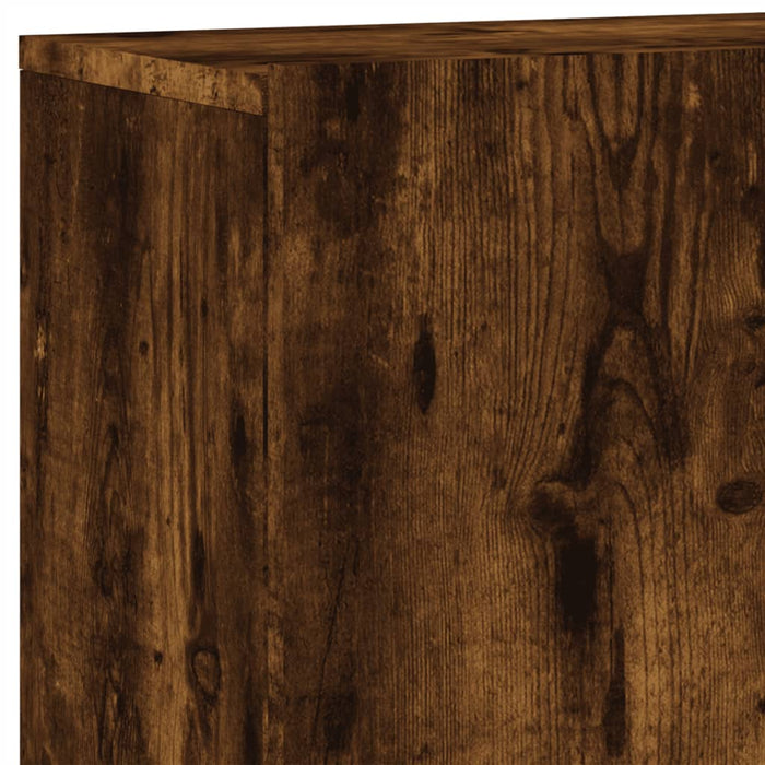 Unități TV de perete, 5 piese, stejar fumuriu, lemn prelucrat - WALTI WALTI