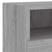 Unități TV de perete, 4 piese, gri sonoma, lemn prelucrat - WALTI WALTI