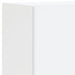 Set comode TV de perete, 8 piese, cu lumini LED, alb - WALTI WALTI