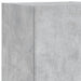 Set comode TV de perete cu lumini LED, 8 piese, gri beton - WALTI WALTI